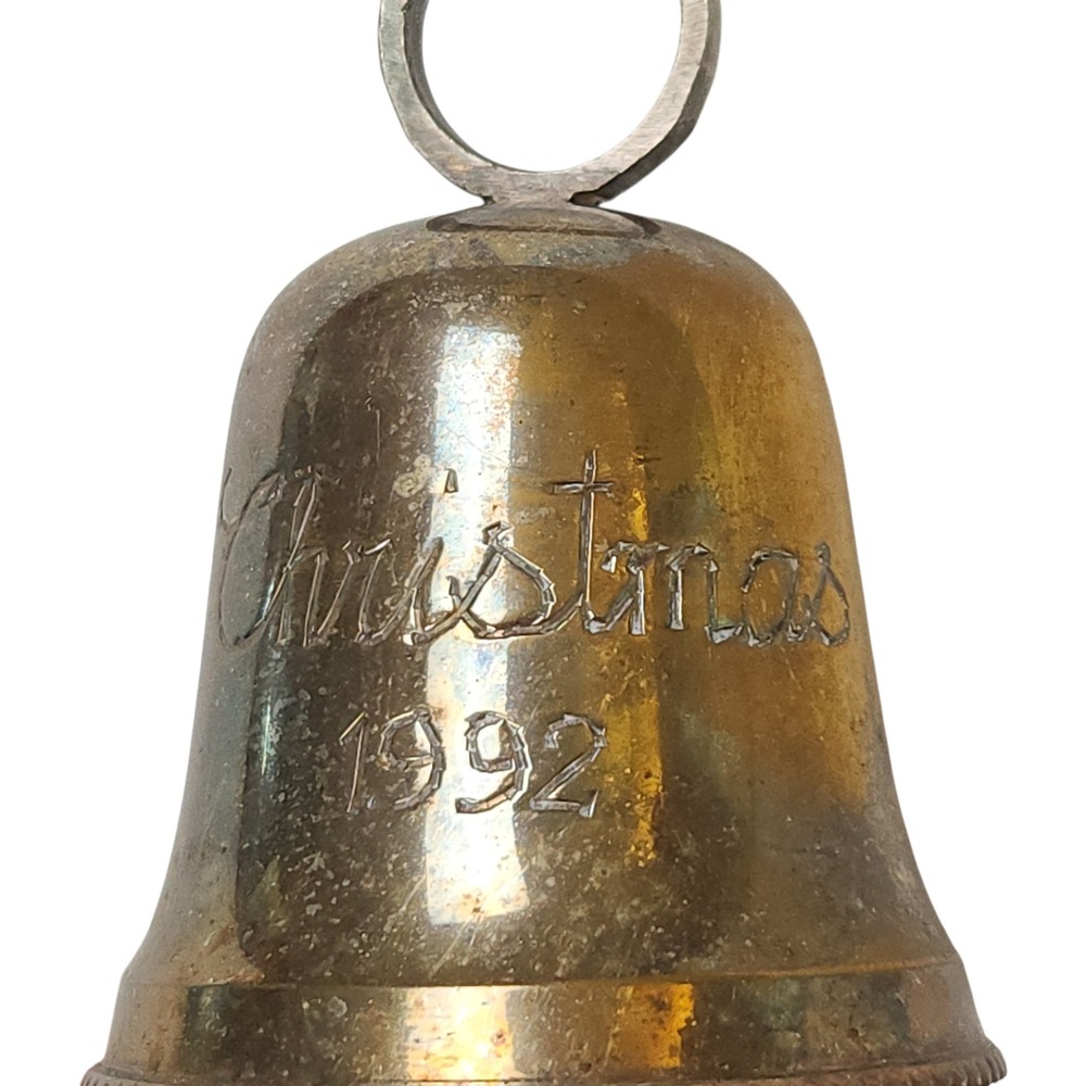 Vintage‎ International Silver Co Christmas 1992 Bell Ornament Silverplated India